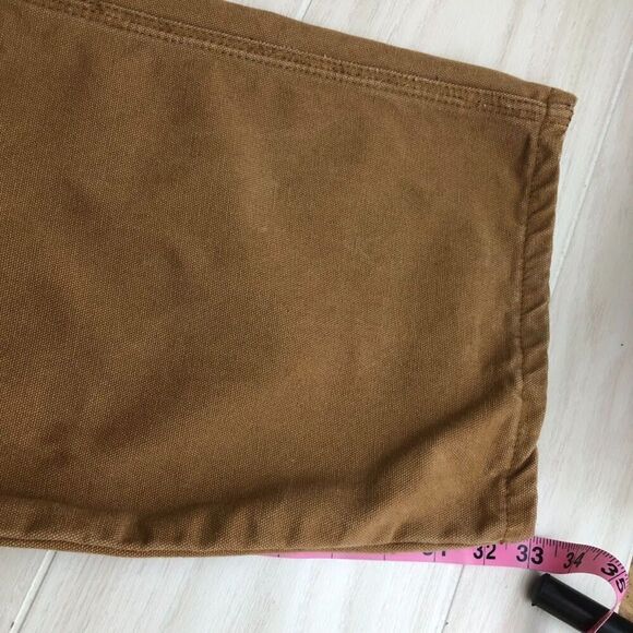 Dickies Mens Tan/Brown Carpenter Cargo Utility Work Pants Zip Closure No Tag W42 - Picture 12 of 13